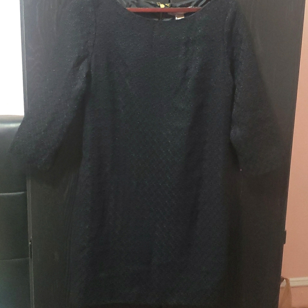 Black knit dress
